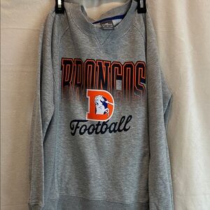 Women’s Fanatics Gray Denver broncos Sweatshirt with Blue Accent